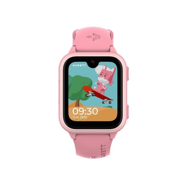 I&scaron;manusis laikrodis su lietuvi&scaron;ku meniu Garett Kids Vibe AI 4G su GPS, kamera, Pink