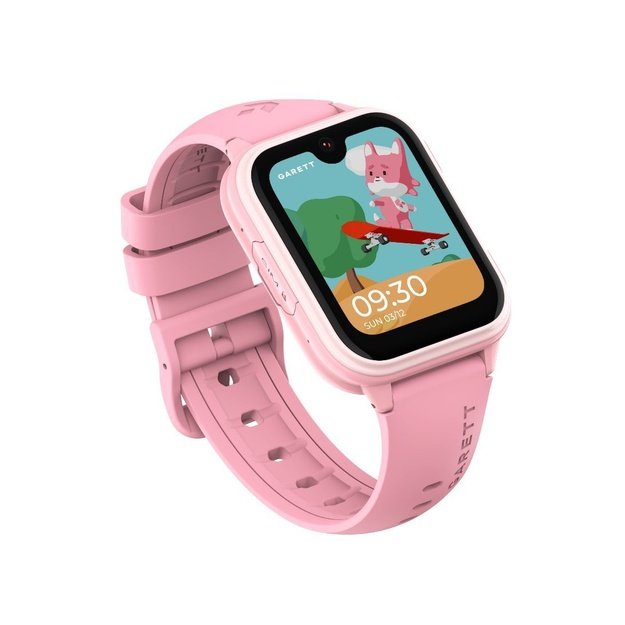 I&scaron;manusis laikrodis su lietuvi&scaron;ku meniu Garett Kids Vibe AI 4G su GPS, kamera, Pink