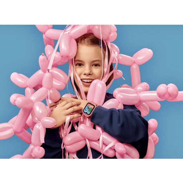 I&scaron;manusis laikrodis su lietuvi&scaron;ku meniu Garett Kids Vibe AI 4G su GPS, kamera, Pink