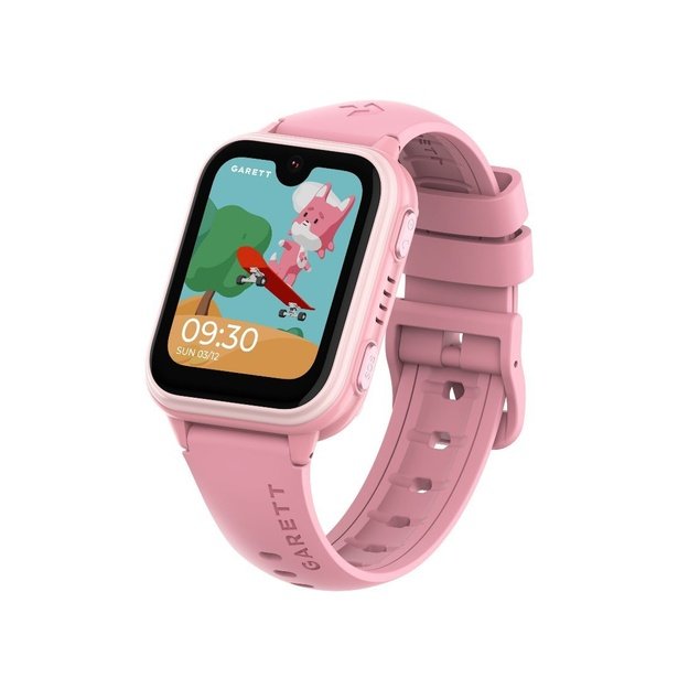 I&scaron;manusis laikrodis su lietuvi&scaron;ku meniu Garett Kids Vibe AI 4G su GPS, kamera, Pink