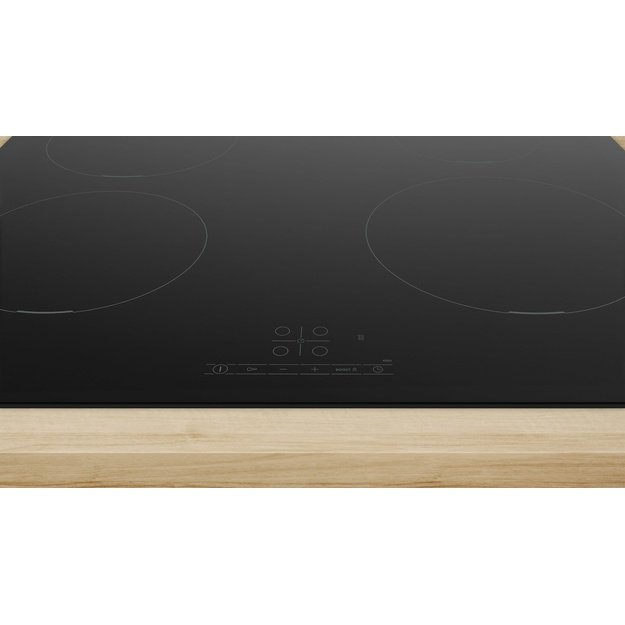 Bosch | Hob | PUE611BB5E | Induction | Number of burners/cooking zones 4 | Touch | Timer | Black