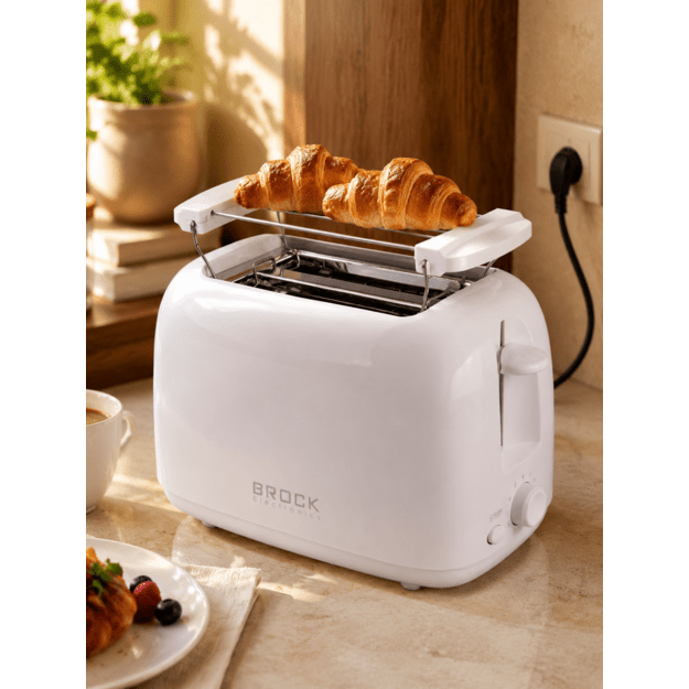 Brock BT 1008 WH Toaster 650-750W, White