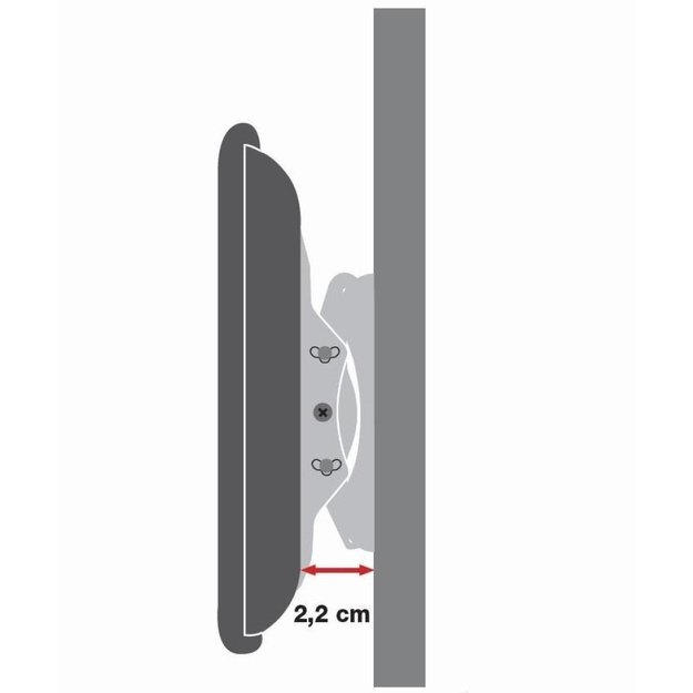 Techly Wall Mount for LED LCD TV 42-80 Ultra Slim Fixed H400mm  ICA-PLB 840