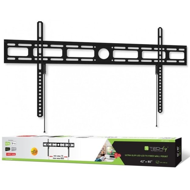 Techly Wall Mount for LED LCD TV 42-80 Ultra Slim Fixed H400mm  ICA-PLB 840