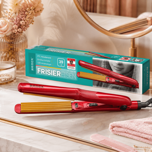 Brock HC 2001 RD Ceramic Hair Crimper 25W, Red
