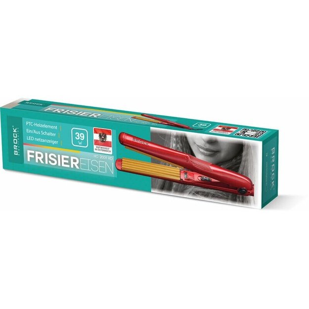 Brock HC 2001 RD Ceramic Hair Crimper 25W, Red