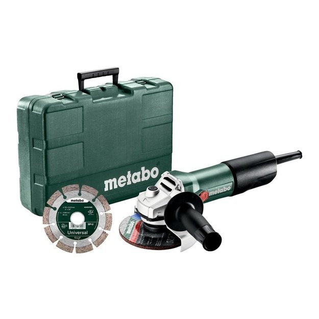 METABO ANGLE GRINDER 125 W 850-125 SET + DIAMOND DISC CASE