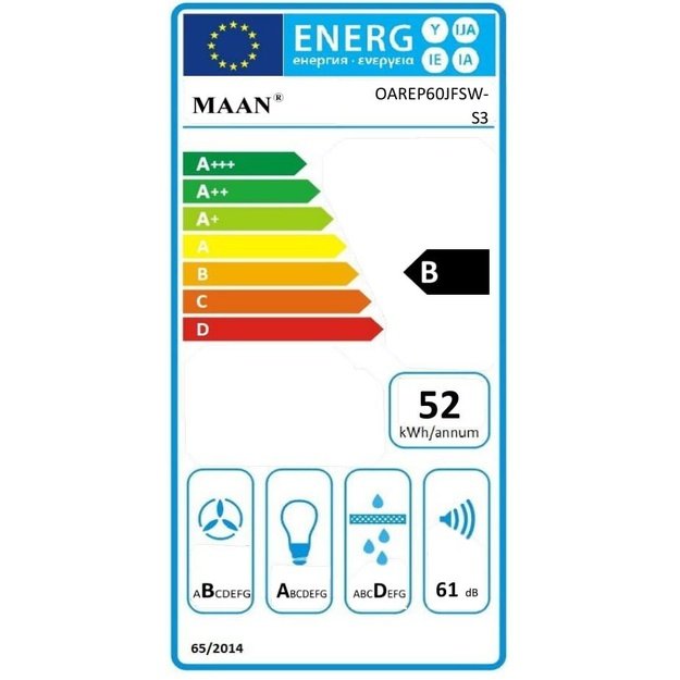 Okap MAAN Ares M 60 Soft Touch satyna