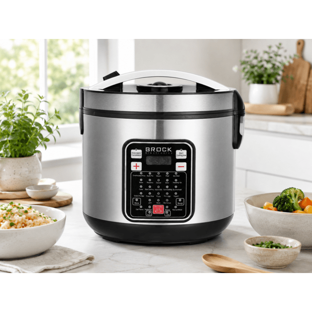 Brock MC 3203 Multicooker 5L 900W, Black/Steel