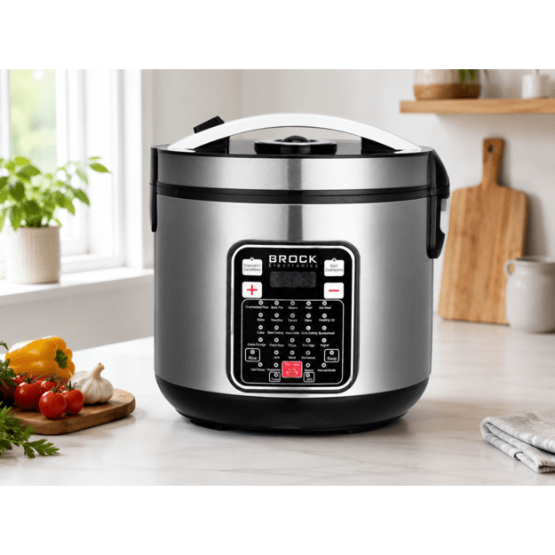 Brock MC 3203 Multicooker 5L 900W, Black/Steel