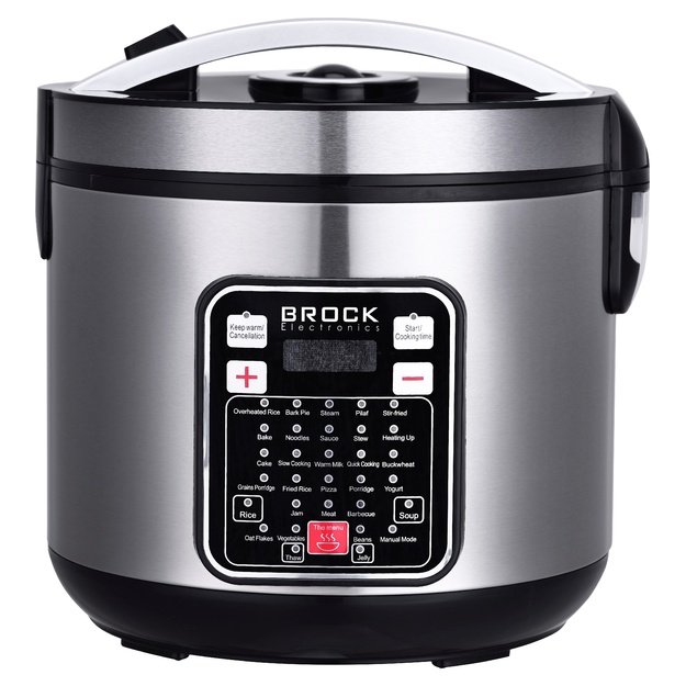 Brock MC 3203 Multicooker 5L 900W, Black/Steel