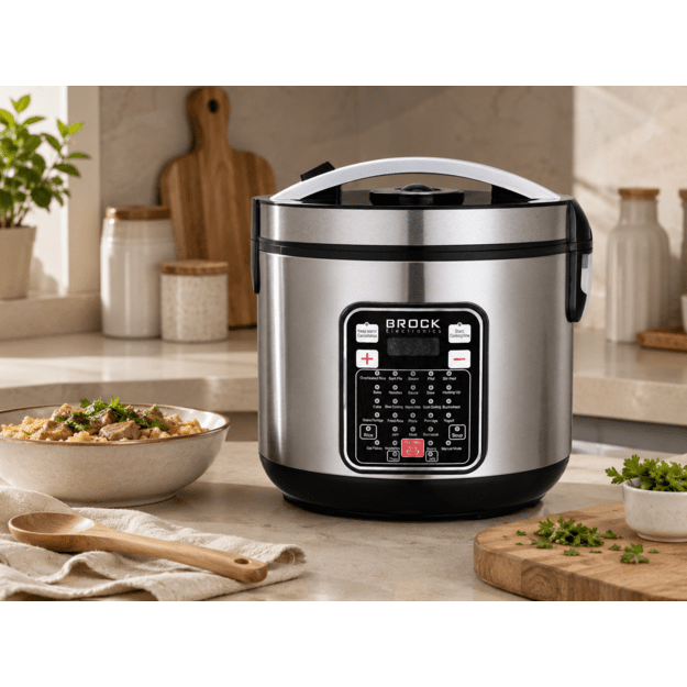 Brock MC 3203 Multicooker 5L 900W, Black/Steel