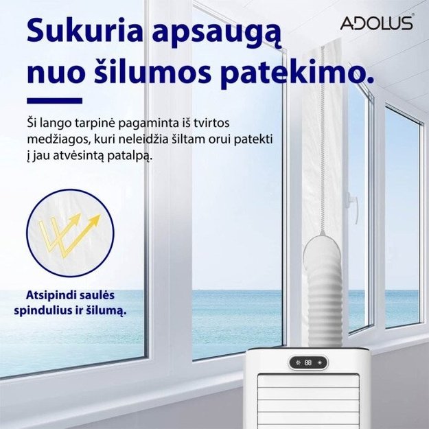 Lango tarpinė Adolus (400 cm) mobiliam oro kondicionieriui