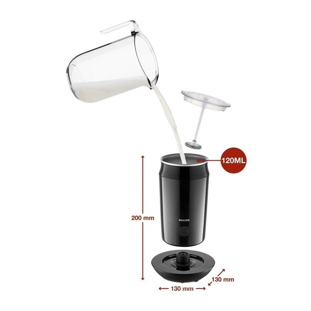 Philips | Milk Frother | CA6500/63 Milk Twister | 0.12 L | 420-500 W | Milk frother | Black