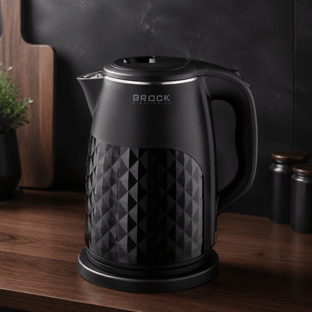 Brock WK 0618 BK Electricl Kettle With Doubl Walls 1,8L 1500W, Black