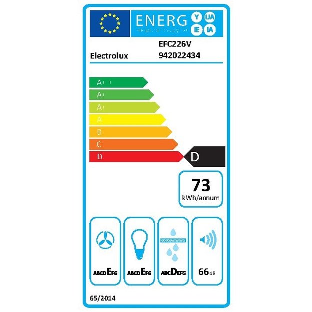 Electrolux EFC226V Wall-mounted Cream 420 m&sup3;/h