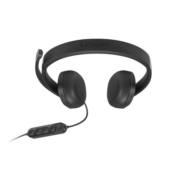 Lenovo VoIP 5000 Wired Headset w/ Mic, USB A/C, Bl