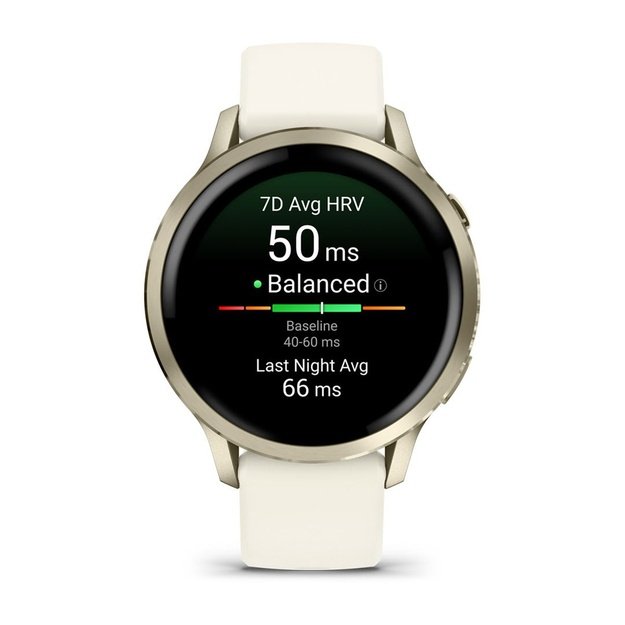 Garmin Venu 4 3.05 cm (1.2 ) AMOLED 41 mm Digital 390 x 390 pixels Touchscreen Gold Wi-Fi GPS (satellite)