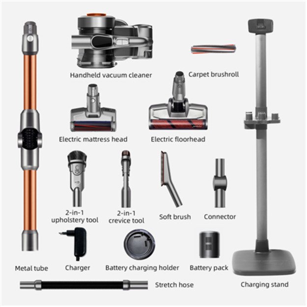 Jimmy | Vacuum Cleaner | H9 Pro | Cordless operating | 600 W | 28.8 V | Operating time (max) 80 min | Silver 1