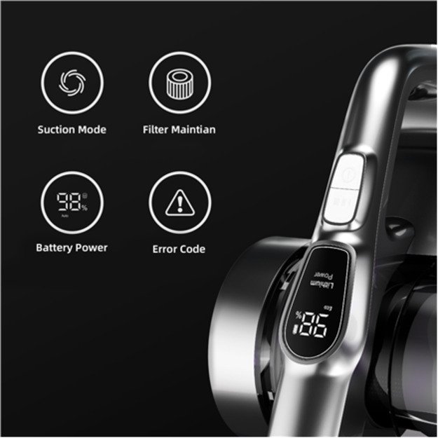 Jimmy | Vacuum Cleaner | H9 Pro | Cordless operating | 600 W | 28.8 V | Operating time (max) 80 min | Silver 5