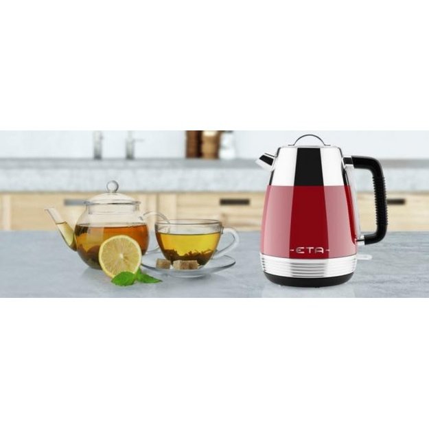 ETA | Storio Kettle | ETA918690030 | Standard | 2150 W | 1.7 L | Stainless steel | 360&deg; rotational base | Red