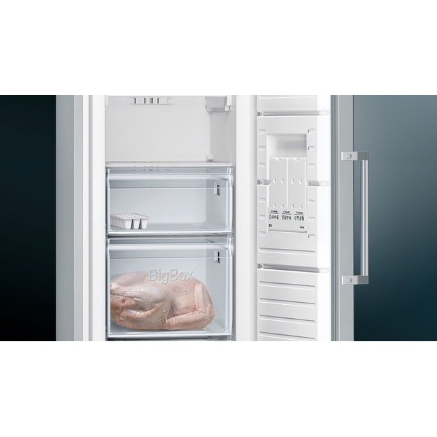 Siemens iQ300 GS36NVIEP freezer Upright Freestanding 242 L E Stainless steel