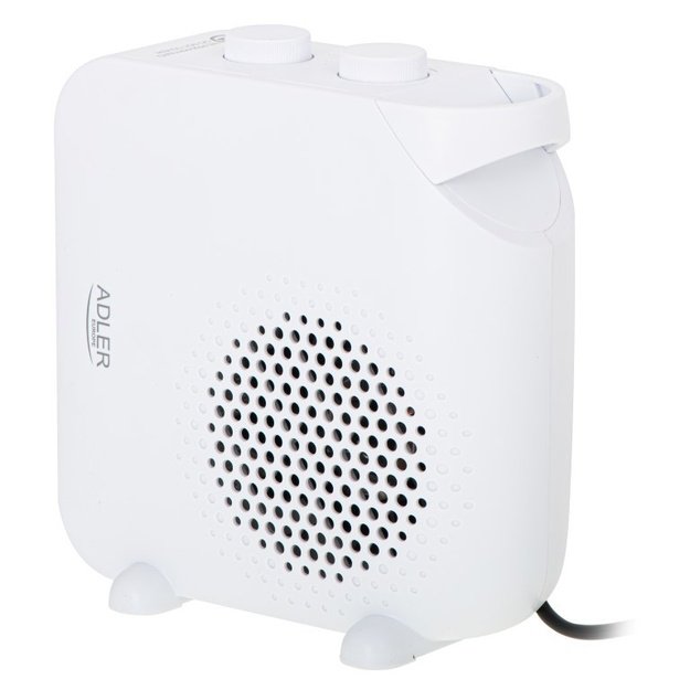 Adler | Heater | AD 7725w | Fan heater | 2000 W | Number of power levels 2 | White | N/A
