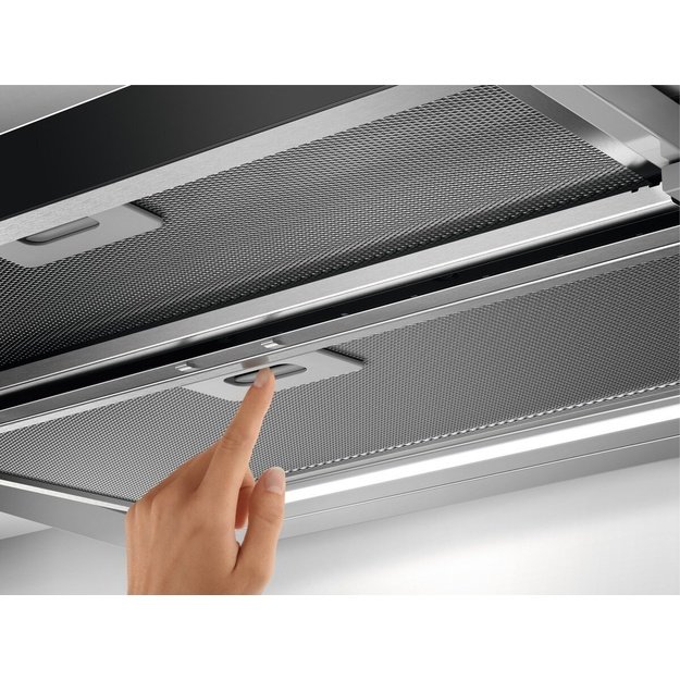 AEG DPE5660M Semi built-in (pull out) Grey 495 m3/h