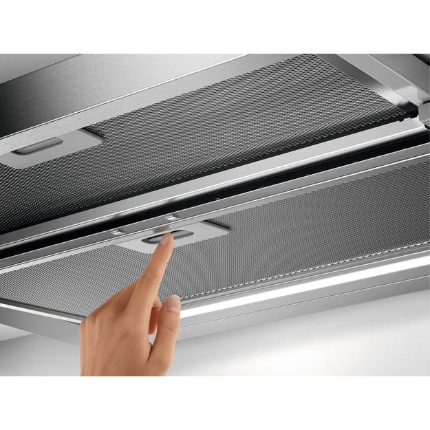 AEG DPE5660M Semi built-in (pull out) Grey 495 m3/h