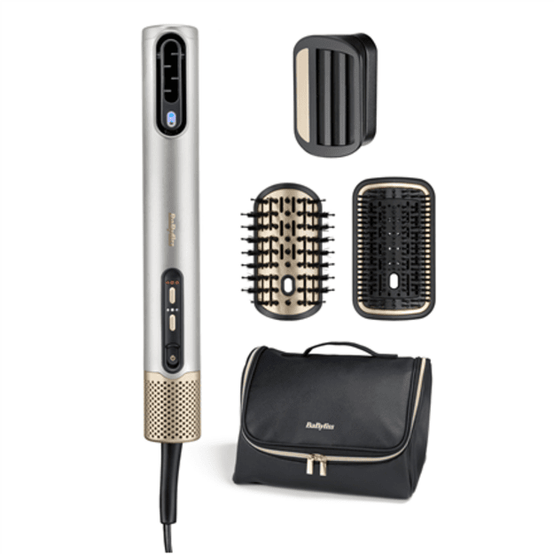 BaByliss AS6555E hair styling tool Hair styling kit Airflow Gold, Silver 2.5 m