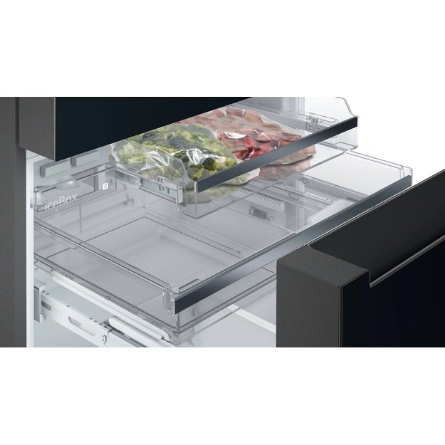 Siemens KF96RSBEA side-by-side refrigerator Freestanding 572 L Black