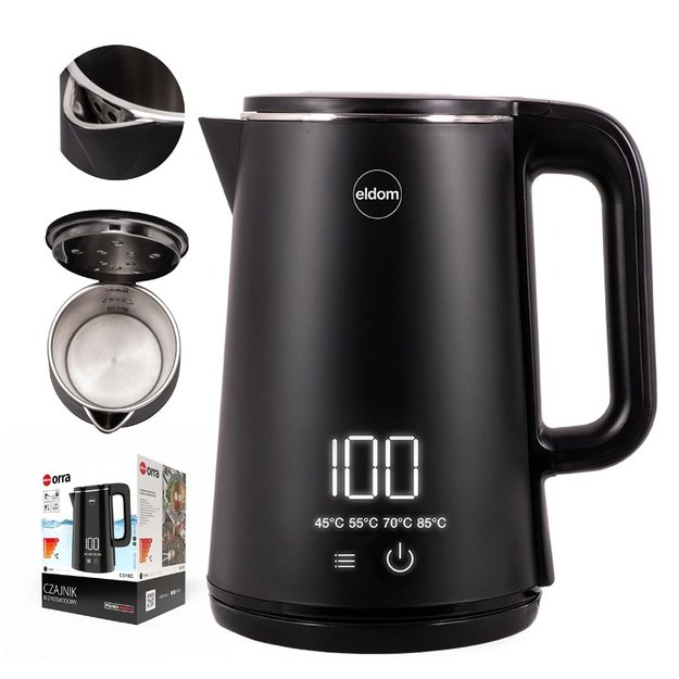 ELDOM C515C Cordless Kettle 1.8 L 2000 W Black
