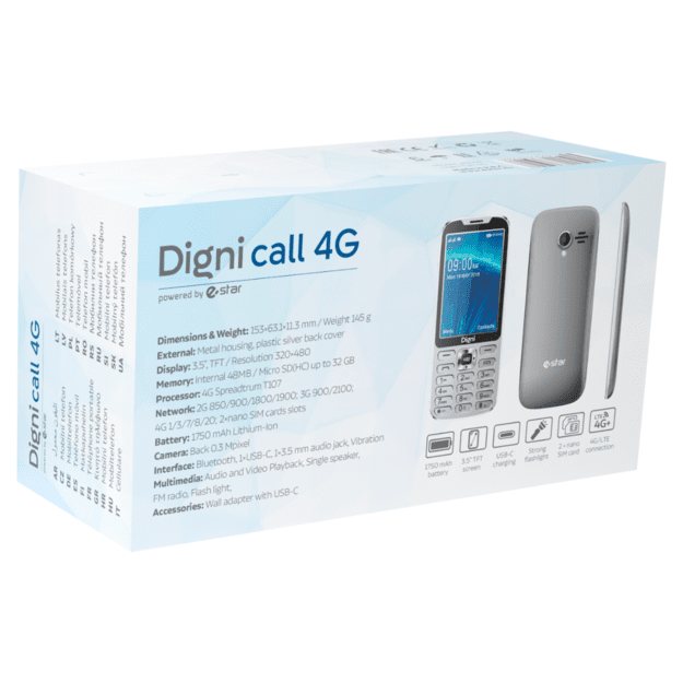Phone eSTAR Digni CALL 4G Dual SIM Silver