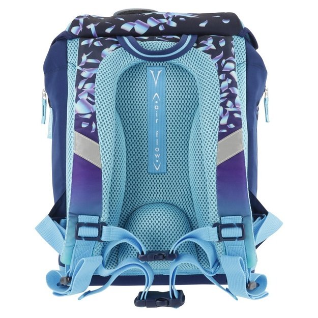 Herlitz SoftLight Plus Greenline Blue Ice school bag set Girl Polyester Blue, Navy