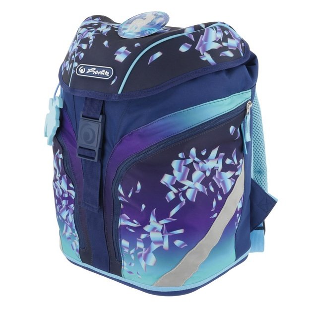 Herlitz SoftLight Plus Greenline Blue Ice school bag set Girl Polyester Blue, Navy