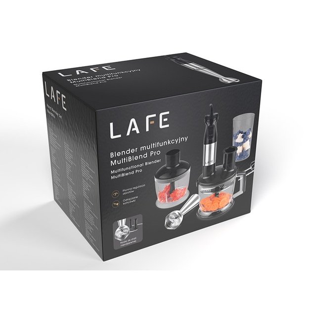 LAFE BZL001 blender 0.7 L Immersion blender Black,Silver,Transparent 1000 W