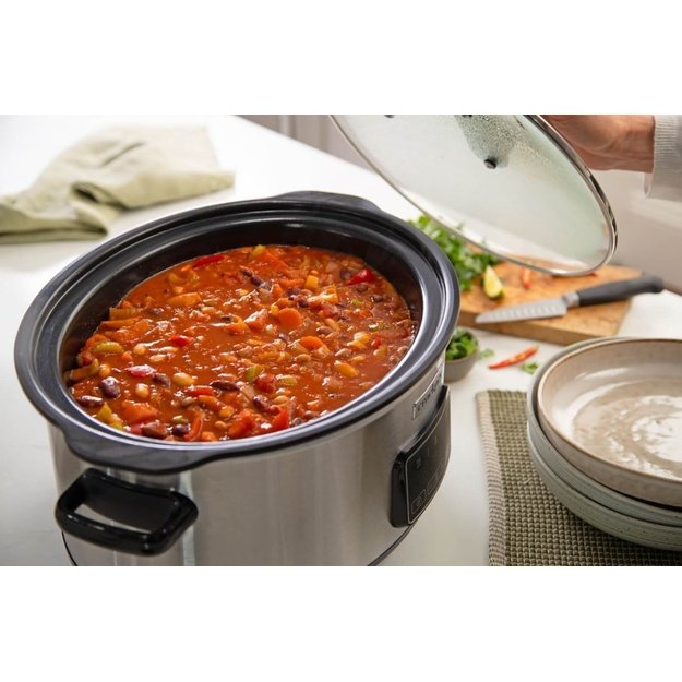 Crock-Pot CSC112X 6.5-litre slow cooker (silver)