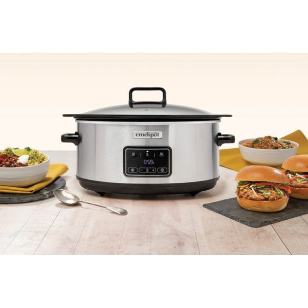 Crock-Pot CSC112X 6.5-litre slow cooker (silver)