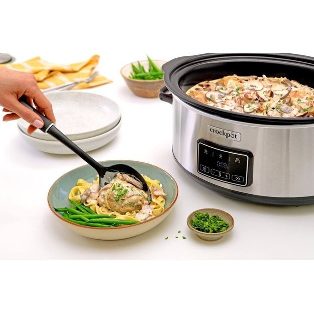 Crock-Pot CSC112X 6.5-litre slow cooker (silver)