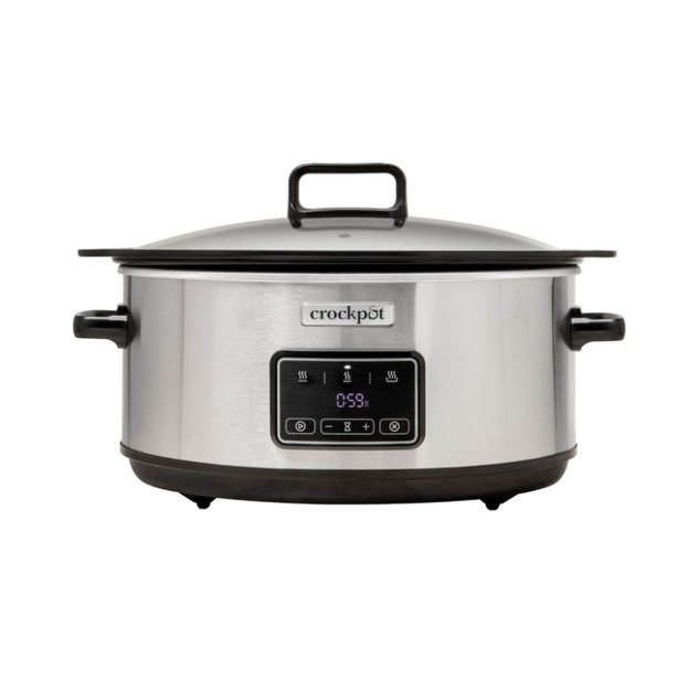 Crock-Pot CSC112X 6.5-litre slow cooker (silver)
