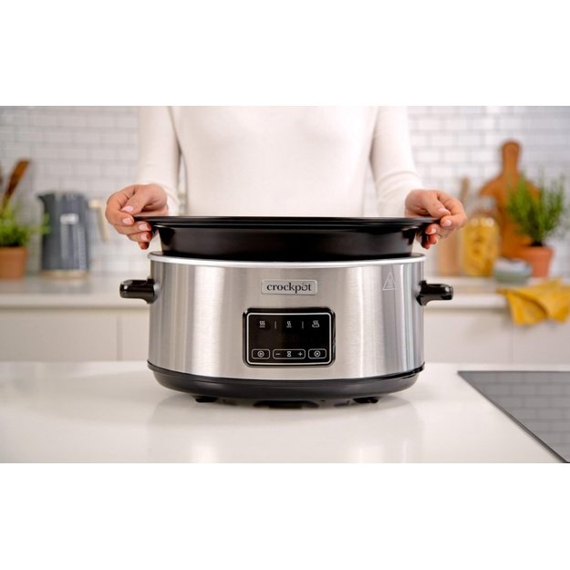 Crock-Pot CSC112X 6.5-litre slow cooker (silver)