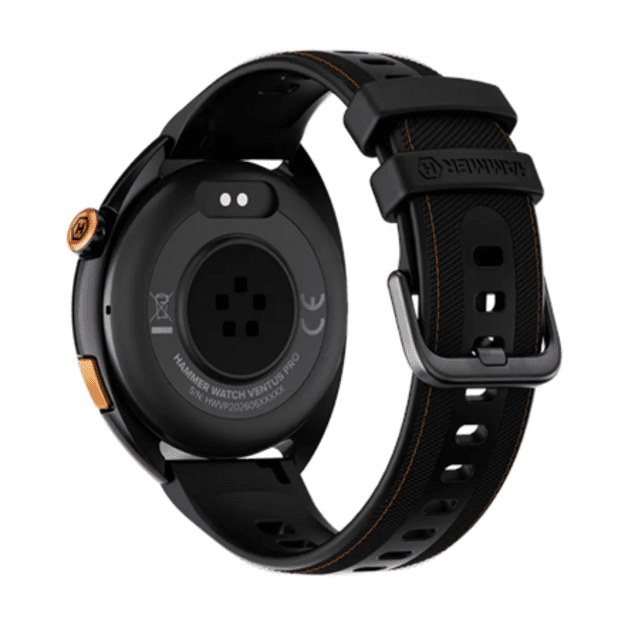 Hammer Ventus PRO | Smart watch | GPS (satellite) | AMOLED | 1.43  | Waterproof | Black