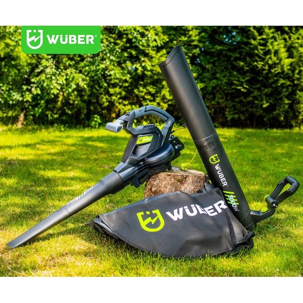 WUBER W43422 electric leaf blower 3000W with shredder 15:1