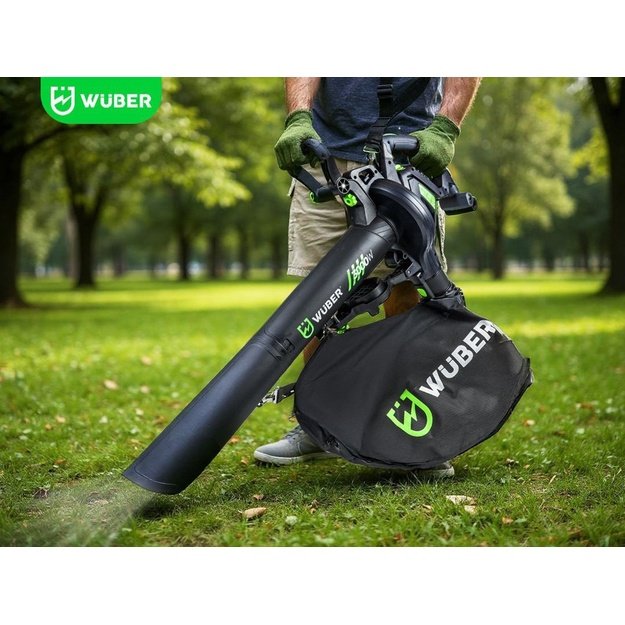 WUBER W43422 electric leaf blower 3000W with shredder 15:1