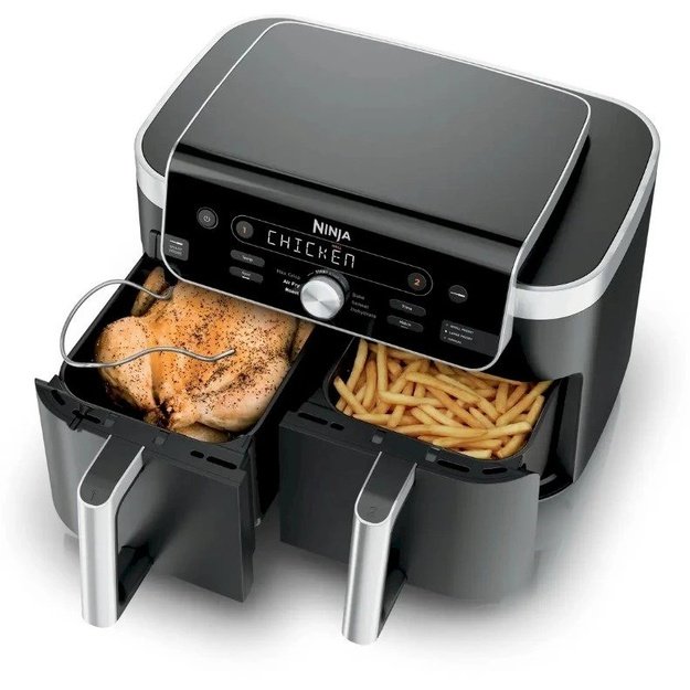 Kar&scaron;to oro gruzdintuvė Ninja DualZone XL, DZ950EU, 9,5 l, 2470 W, juoda
