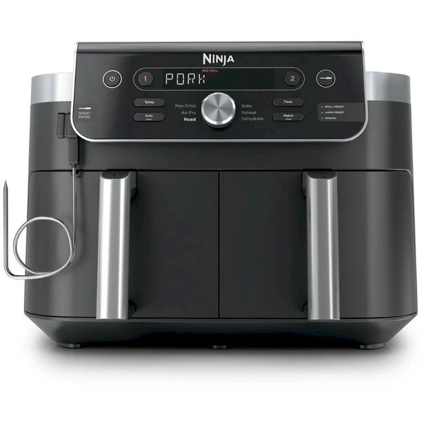 Kar&scaron;to oro gruzdintuvė Ninja DualZone XL, DZ950EU, 9,5 l, 2470 W, juoda