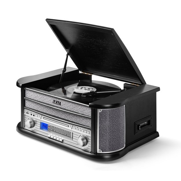 AKAI Gramofon z CD i odtwarzaczem kaset ATT-350CC
