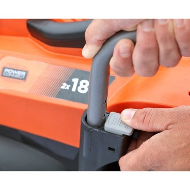 AKU lawn mower 18V, 2x2.5Ah / 18V, folding handle, 35l, mulc