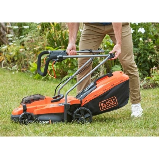 AKU lawn mower 18V, 2x2.5Ah / 18V, folding handle, 35l, mulc