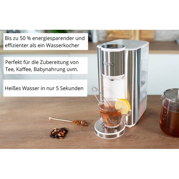 Unold Ava electric kettle 2.5 L 2600 W Silver, White